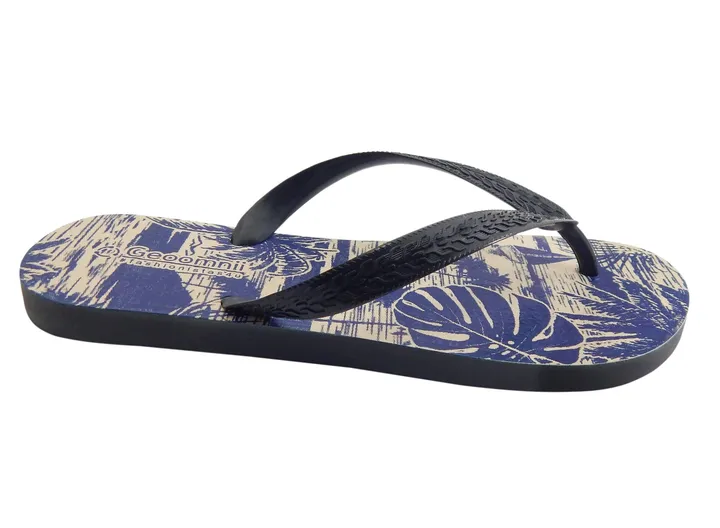 Calcito 1 Printed Slip On Slipper Black/Blue