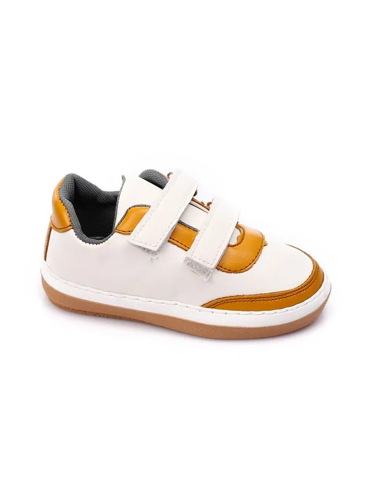 RHK50-Two-Tone Velcro-Closure Sneakers for Kids