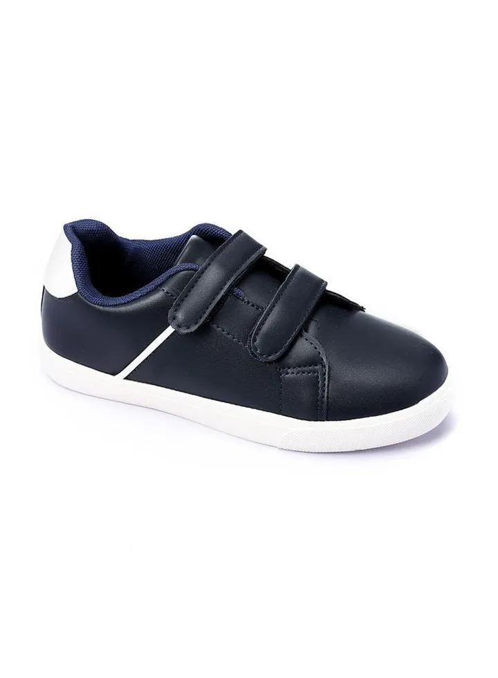 Boys Basic Velcro Sneakers -Navy Blue