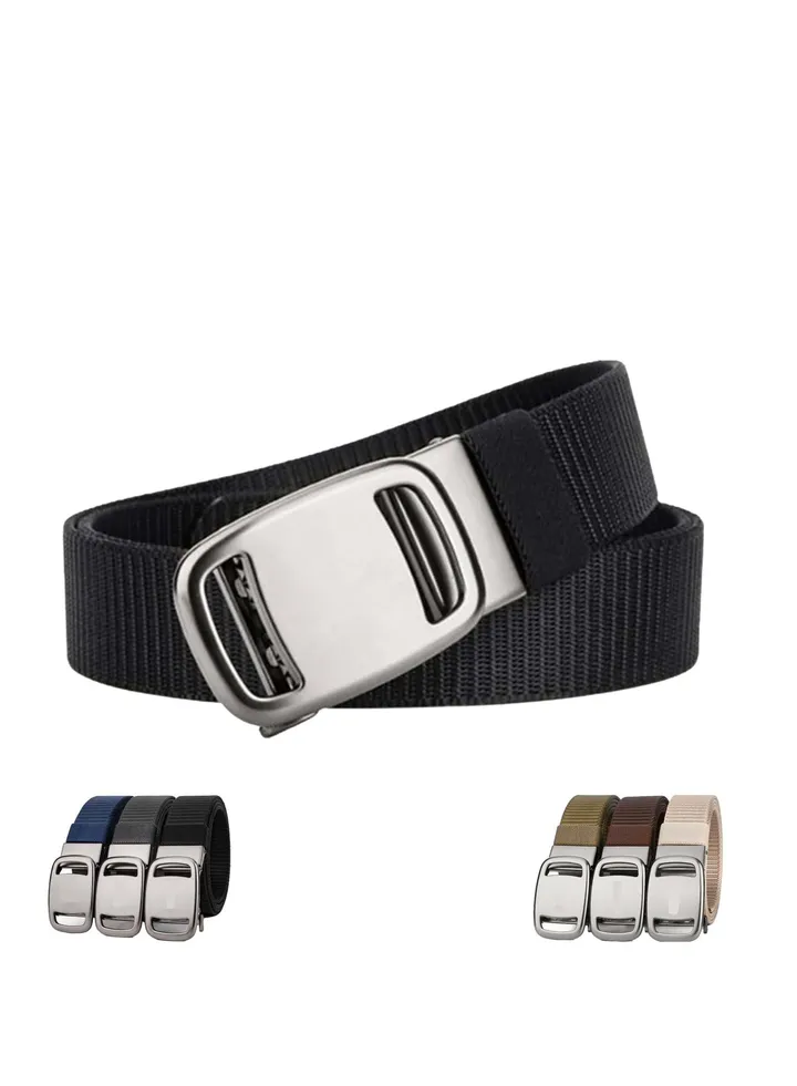 Pilot Tactical Belt for Man, Automatic Belt Buckle, Outdoor Wear-Resistant Belt