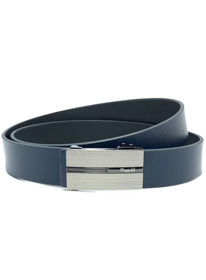 Classic Milano Genuine Leather Belts for men Print Texas Osaka Mens belt (Blue) by Milano Leather