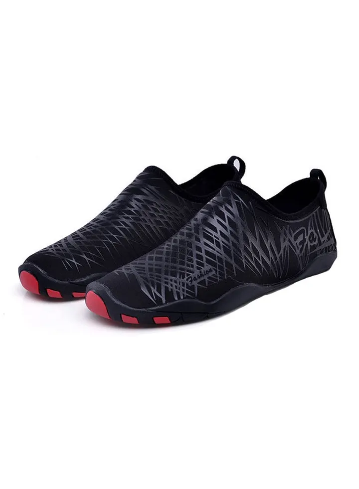 Non-Slip Waterproof Slip Ons Black