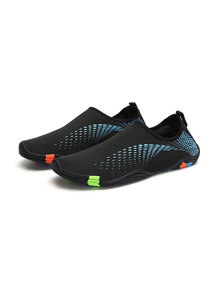 Breathable Non-Slip Slip Ons Blue