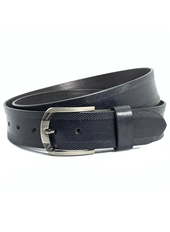 Classic Milano Genuine Leather Belt Men Casual Belt for men Mens belt 40MM 14903 (Black) by Milano Leather