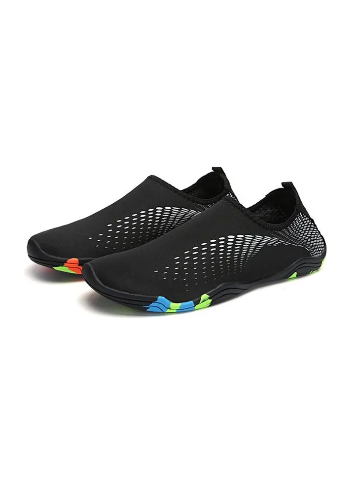 Breathable Non-Slip Slip Ons White