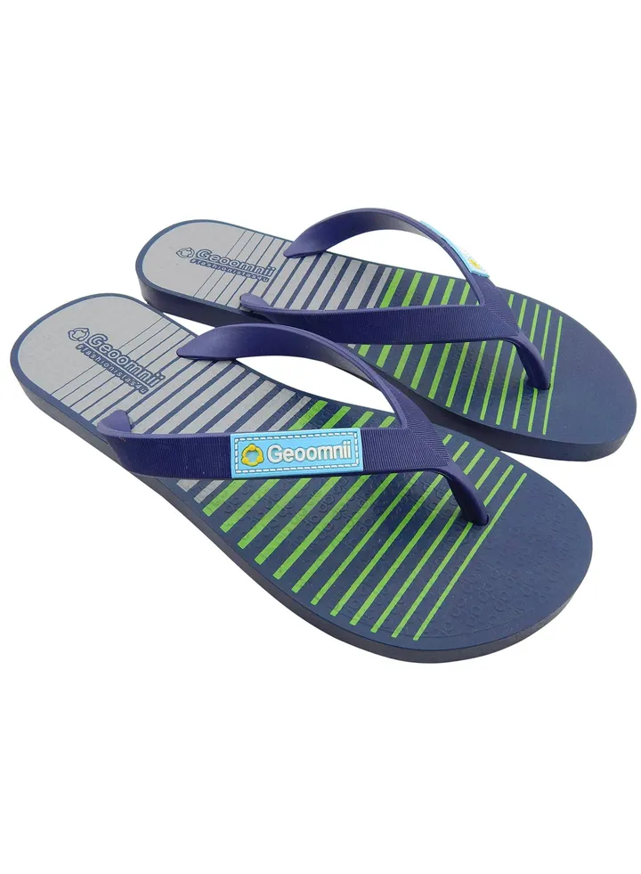 Vostor Printed Slip On Slipper Navy