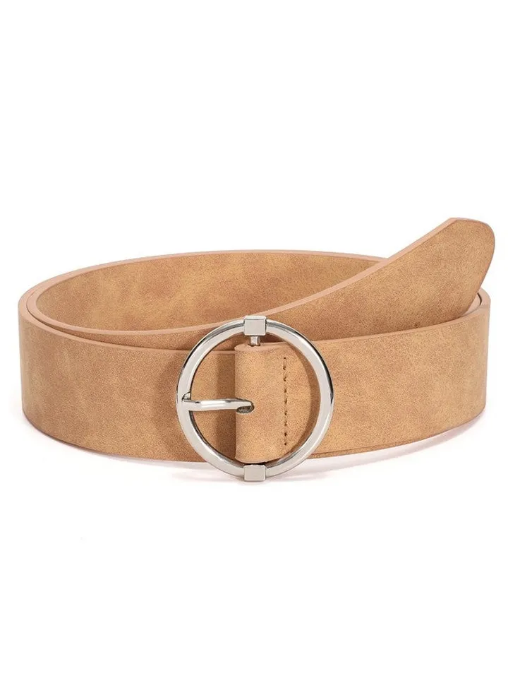 Women Belts For Jeans Dress Casual Women Leather Belts With Oring Buckle 1.42" Width Plus Size Ladies Waist Beltsbrown