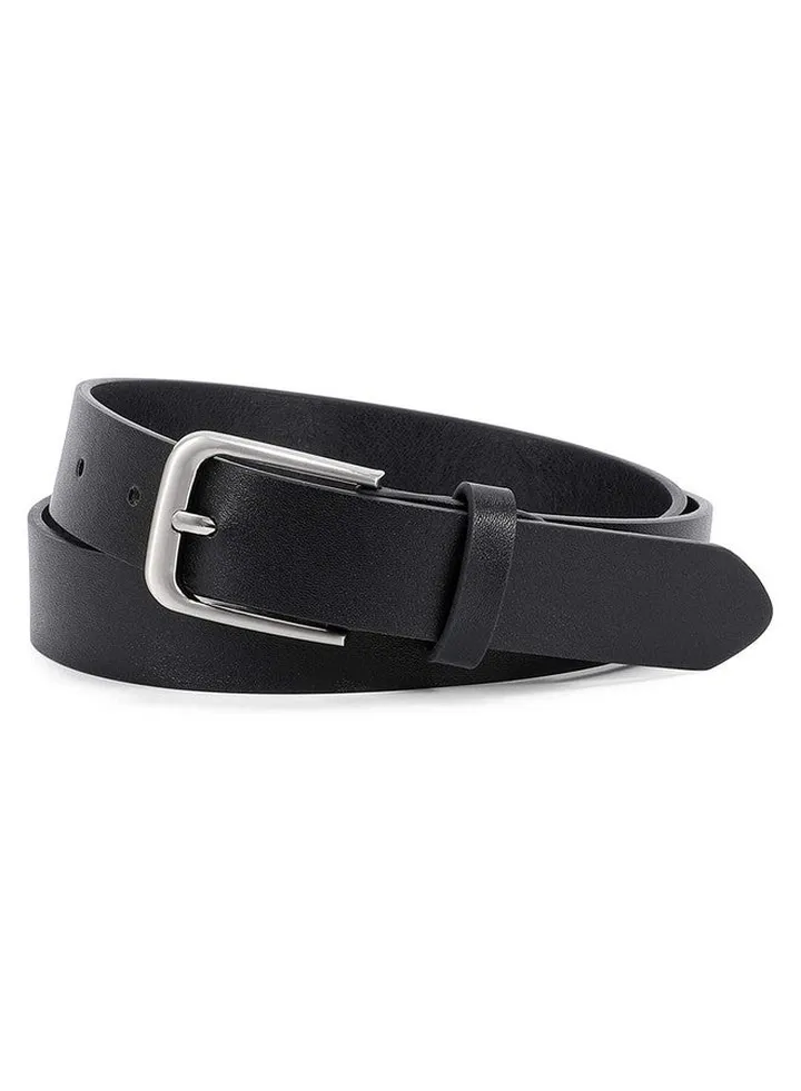Women Casual Leather Belt For Jeans Fashion Ladies Waist Dress Belt (Fit Waist Size 2531 Inches Black)