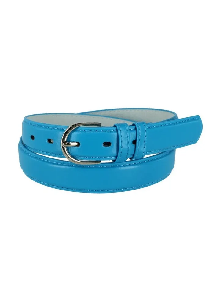 Women'S Leather 1 18 Inch Dress Belt L Blue