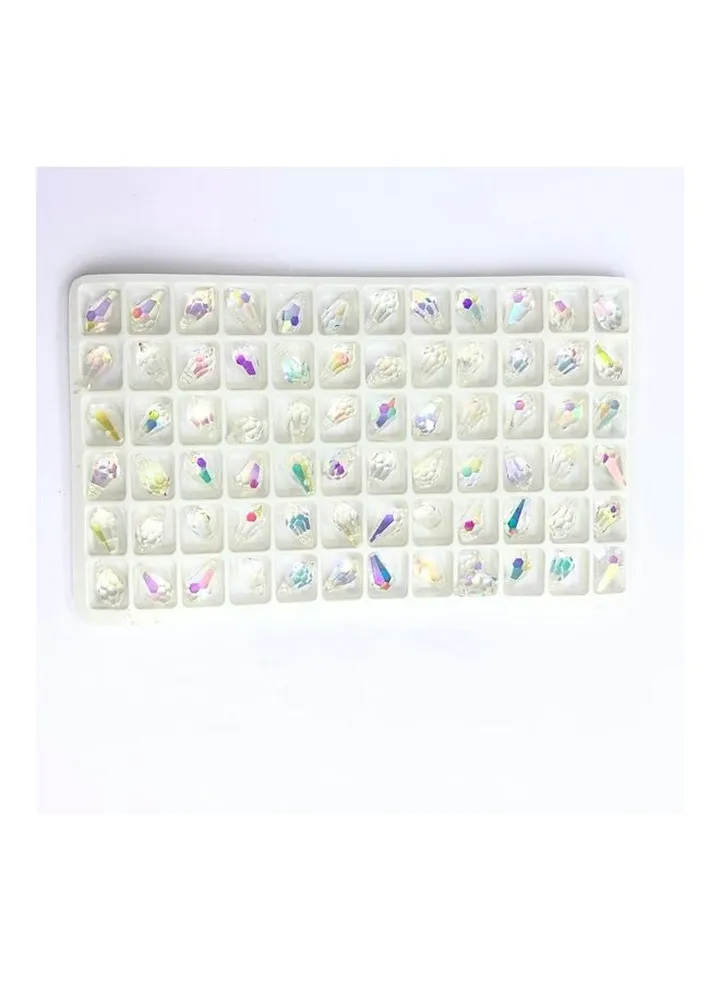 72-Piece Drop Shaped Glass Crystal