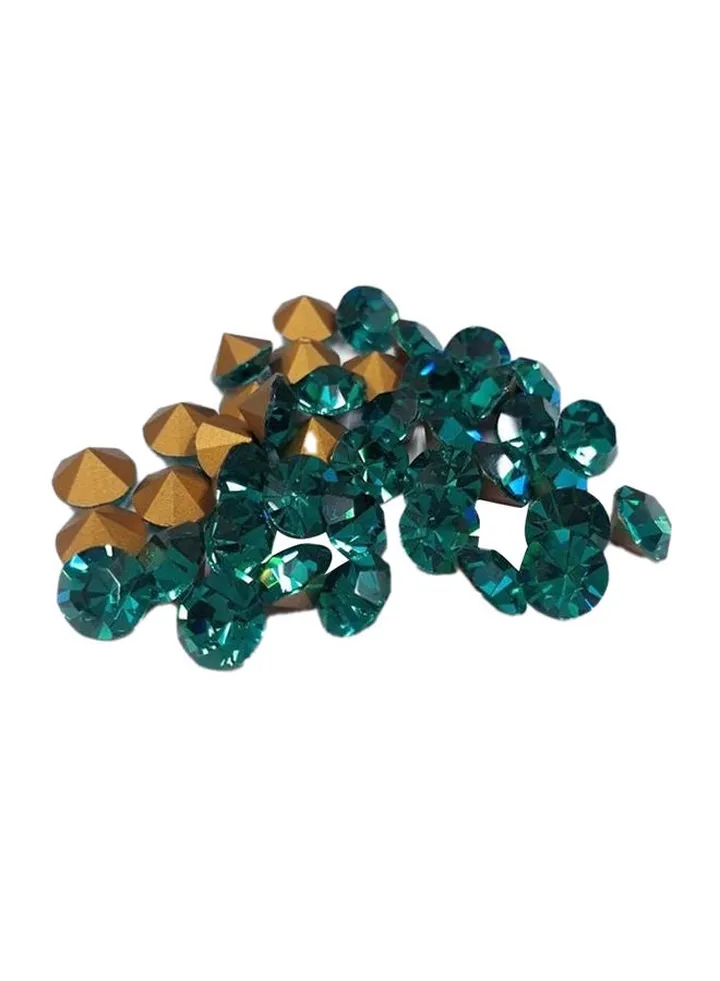 144-Piece Round Chaton Crystal Ss35