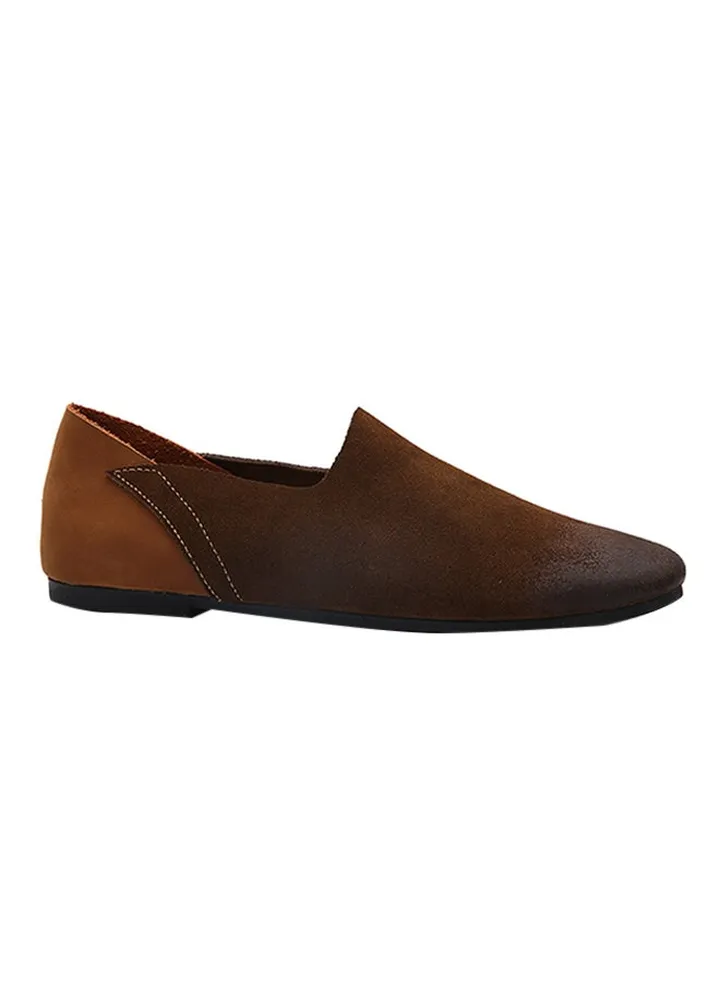 Vented Hole Peas Slip Ons 8013 Brown