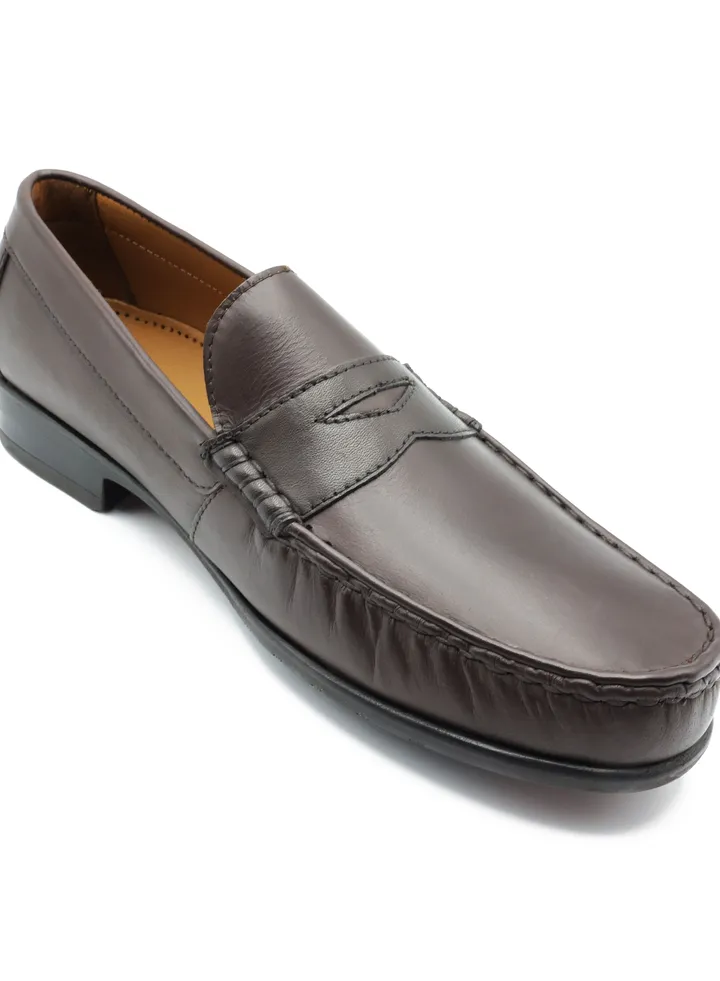 Mont Hawk Brown Ara Mocc Genuine Leather Shoes