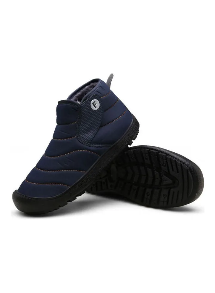 Stitch Detail Slip-On Shoes Blue