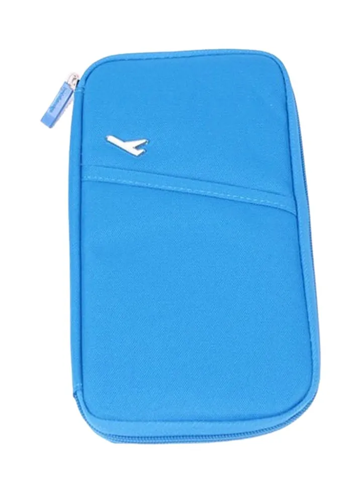 Travel Passport Pouch Blue