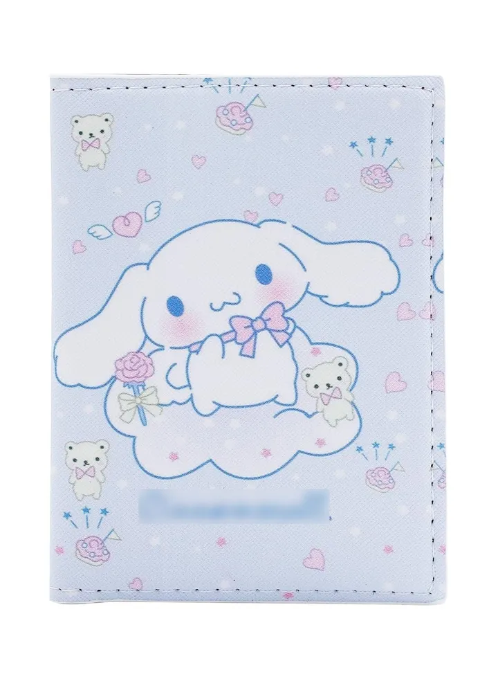 Passport Cover Cute Cartoon Kitty Leather Holder Travel Case Kawaii Cat Wallet Credit Card for Women Cards Organizer Accessories
