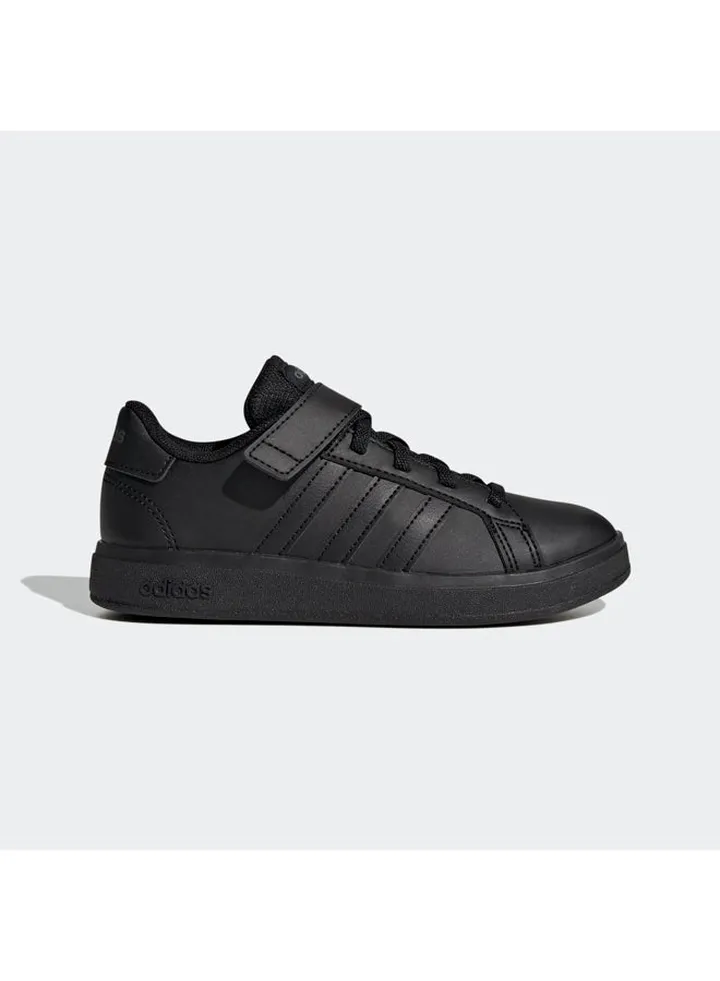 Grand Court Elastic Lace and Top Strap Tennis Shoes