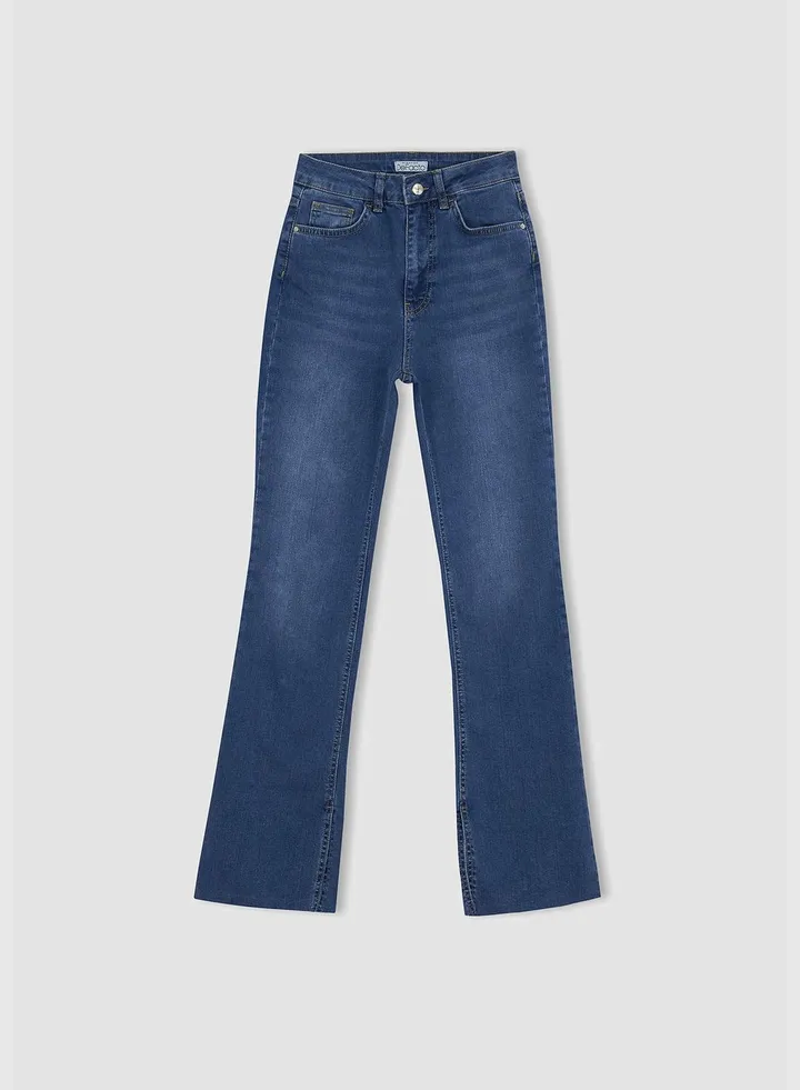 Woman Slim Flare Denim Trousers
