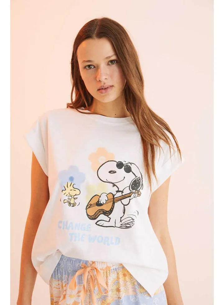 Long Snoopy hippie pajamas