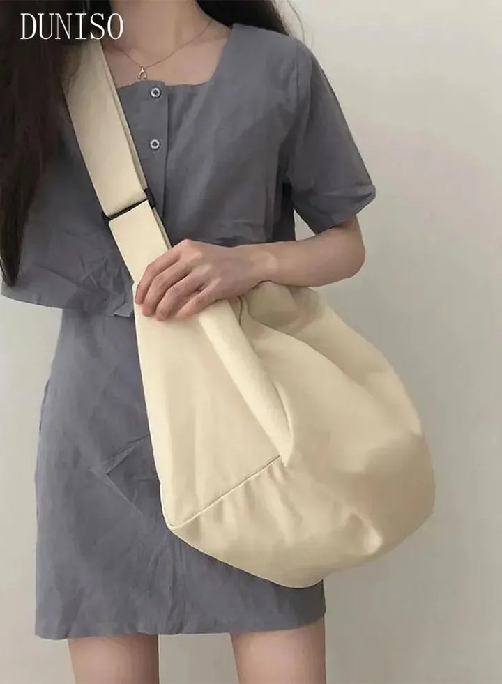Women's Shoulder Tote Bag Canvas Handbag For Women Large Capacity Crossbody Bag Fashionable Travel Messenger Shoulder Bag For Ladies Girls College Students