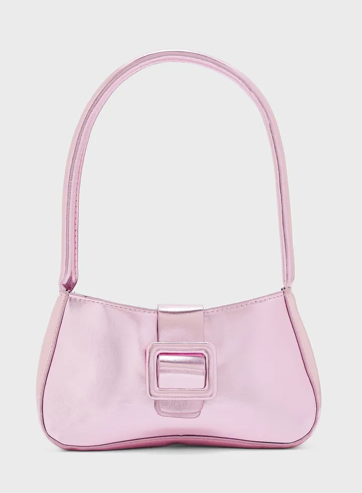 Baguette Bag With Buckle Detail