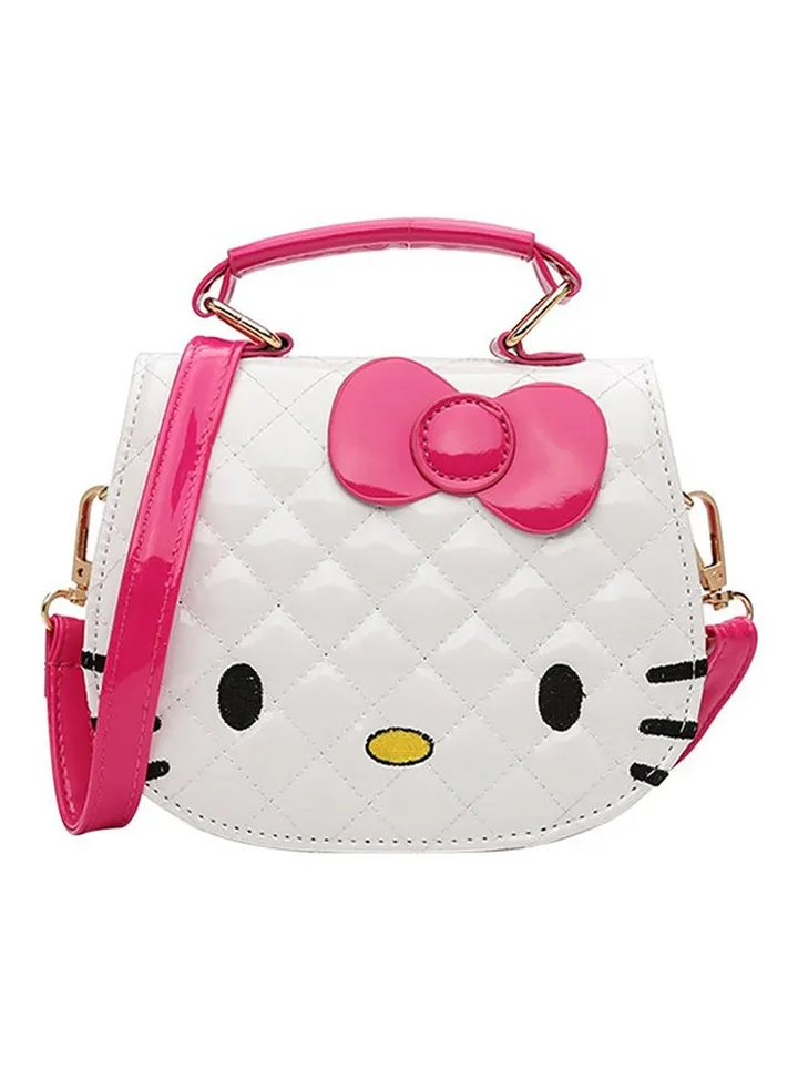 Adjustable Straps Crossbody Bag White
