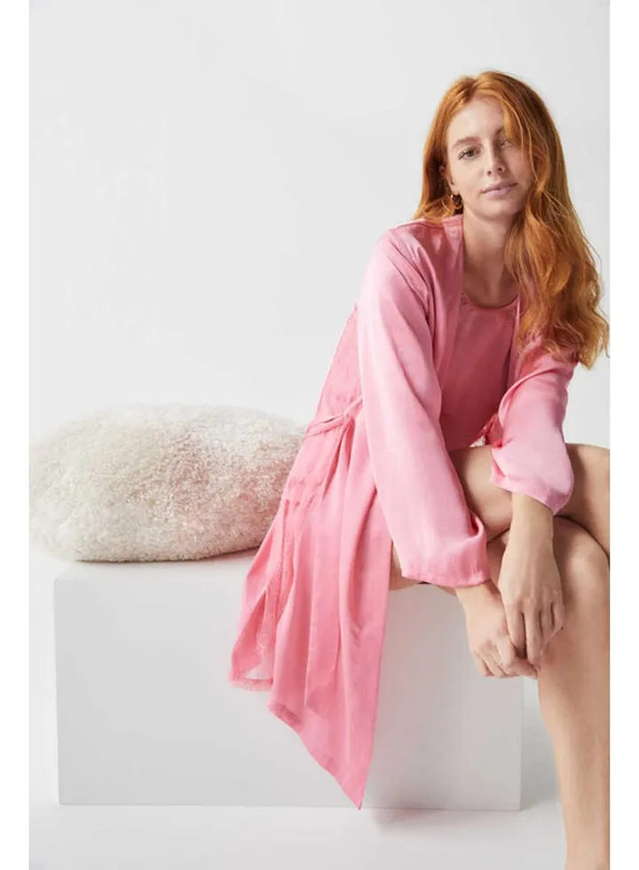 Short Satin Lace Pajamas