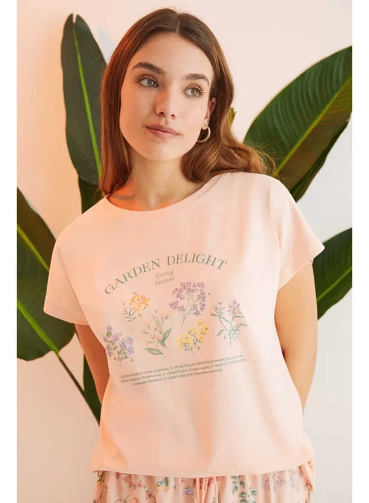 Short pajamas flowers
