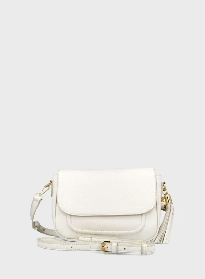 Retro Plain Crossbody Bag