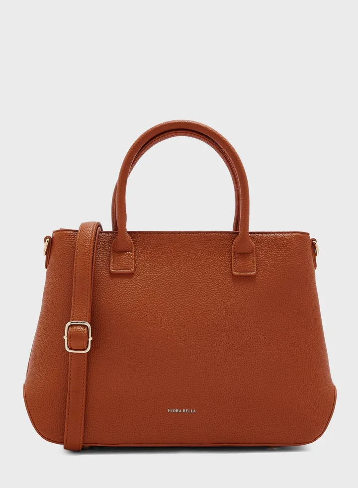 Zip Closure Top Handle Crossbody Bag
