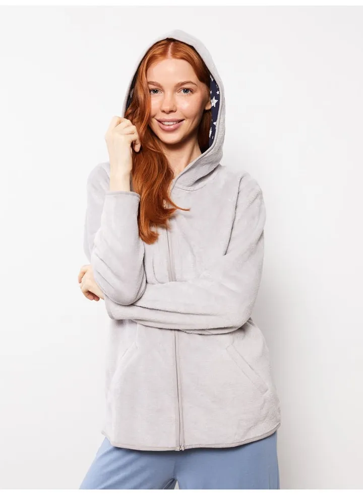 Hooded Regular Long Sleeve Women's Pajama Top