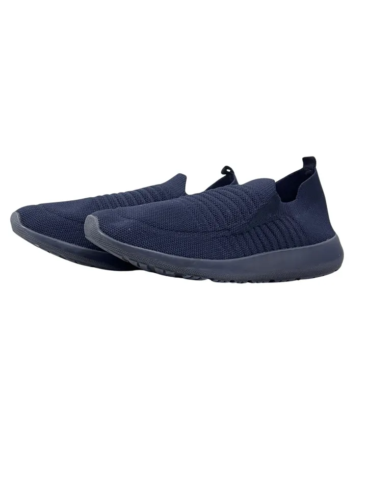 Comfort-Scandal Sport TRICO Sneakers - Light PU-Sole-NAVY