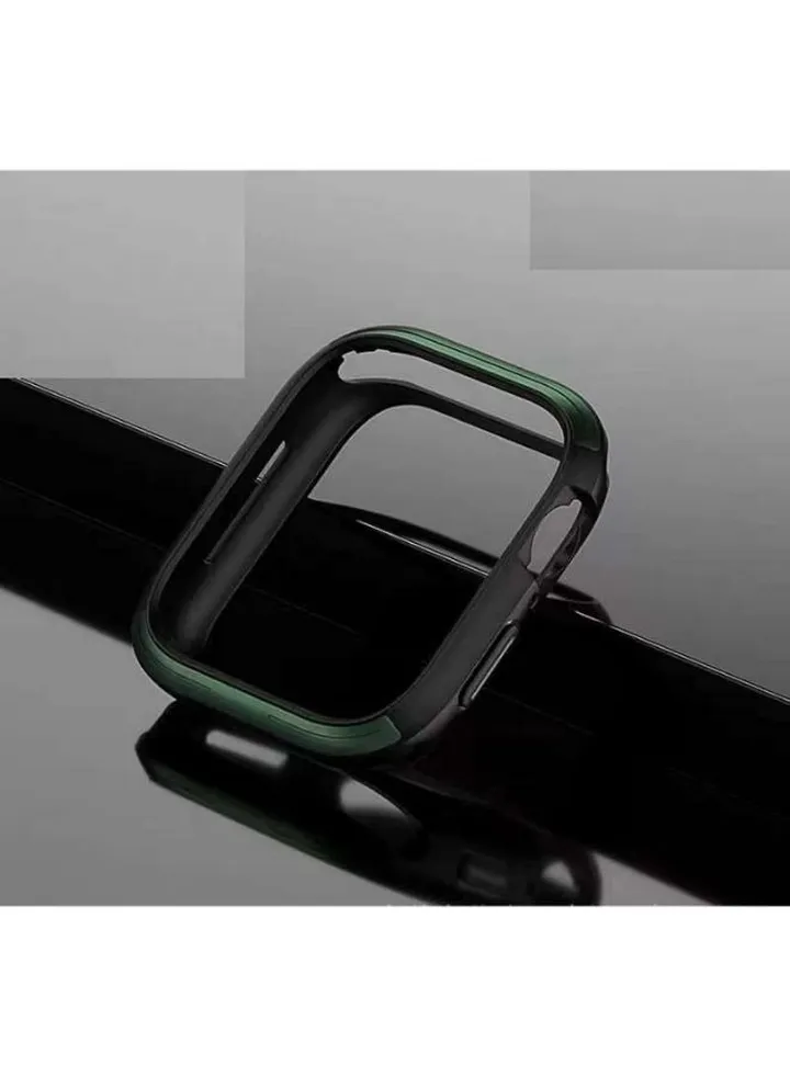 StopTime New Collection Case for Apple Watch Series 7 45mm Stop Time (Black Green)