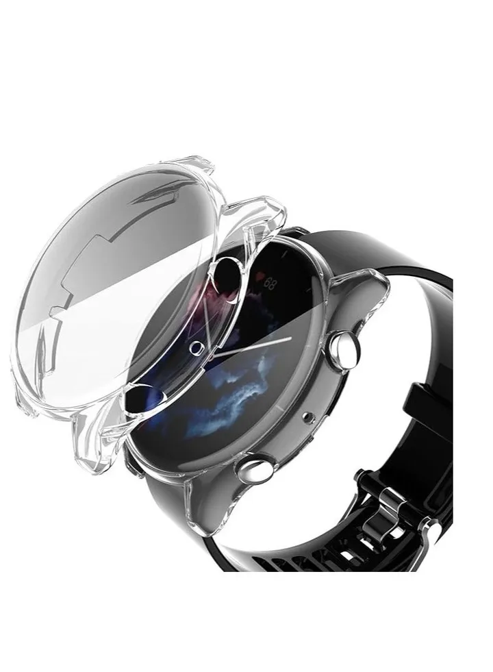 Case Cover For Amazfit Gtr3 / Gtr 3 Pro Protective Soft TPU Case Cover Screen Protector Smart Watch - Clear