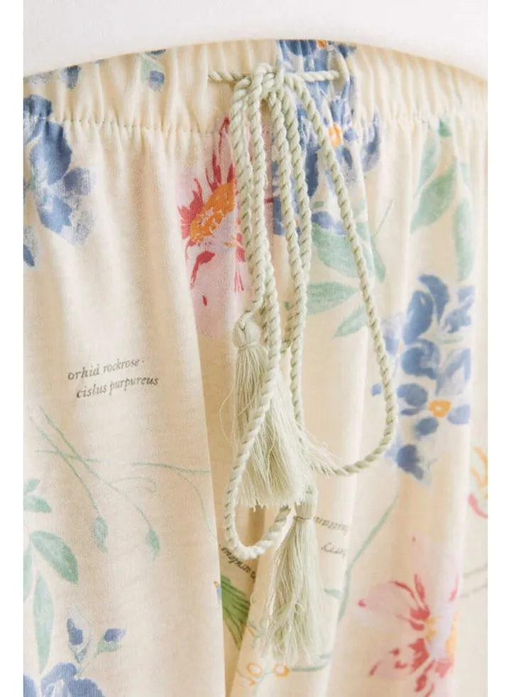 Pajamas Capri flowers