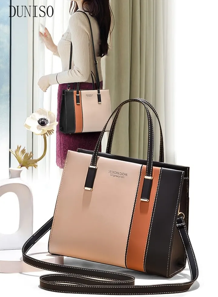 Women's Fashion Handbag Faux Leather Crossbody Bag For Women Large Capacity Tote Bags Top Handle Satchel Fashionable Travel Shoulder Bag For Ladies