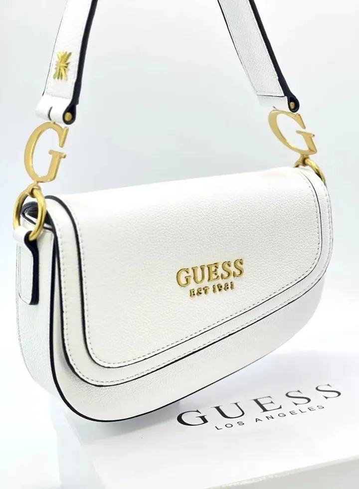 Guess Women's G Dream Flap Shoulder Bag - White