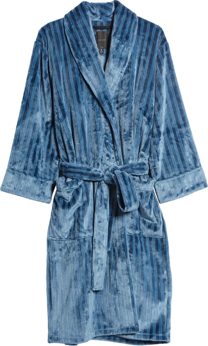 Stripe Textured Robe