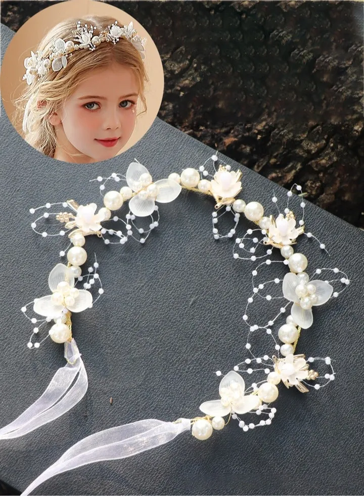 Girls Hair Band Headdress, Children's Hairpin Clips at the Back of the Head, Anti-Slip Headband Hair Accessories for Pressing Hair,Fashion Girls Accessories Hair Accessories