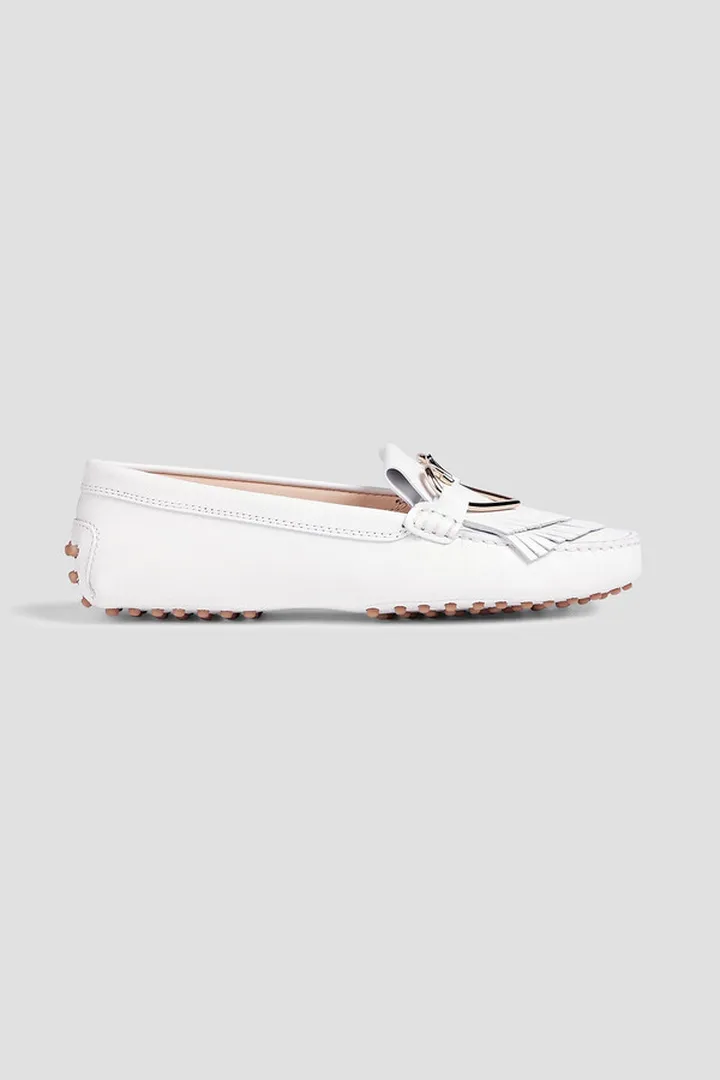 Gommino embellished leather loafers