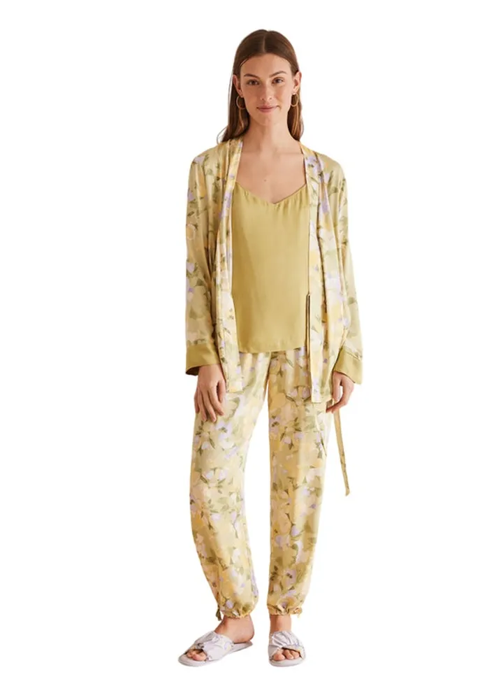 3-piece floral pajama set