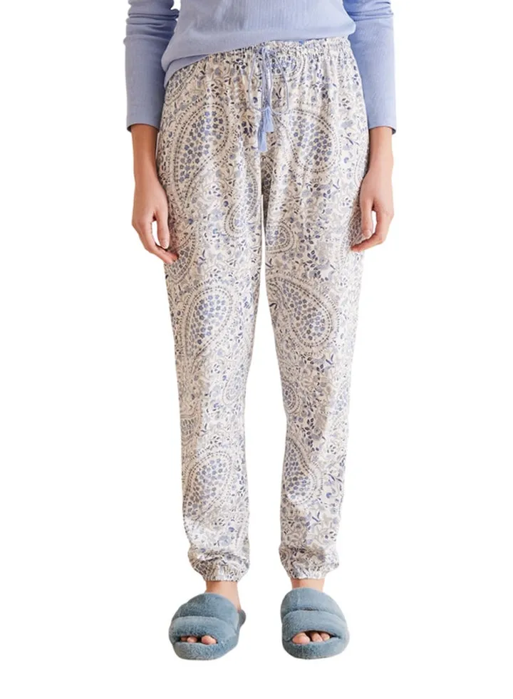 Paisley printed long pants