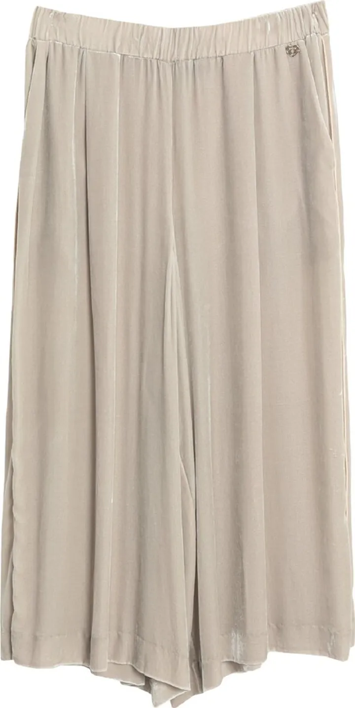Cropped Pants Light Grey