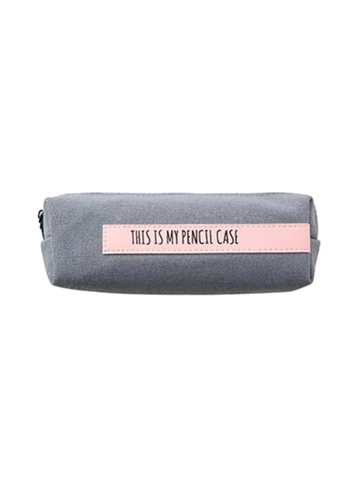 Creative School Pencil Case Bag Grey