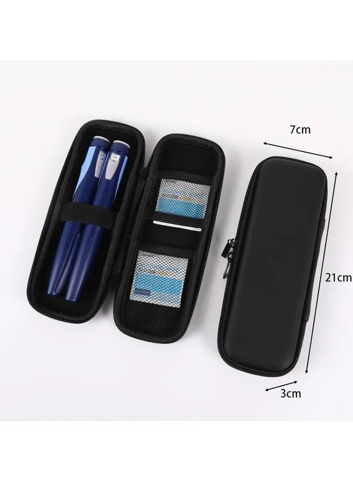Generic Insulin Cooler Travel Case, Portable Insulin Travail Case, Insulin Cooling Case Insulated Organizer for Insulin Pens (Black)
