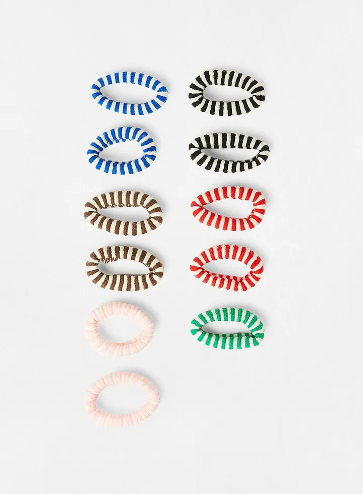 Striped Hairband (Pack of 12) Multicolour