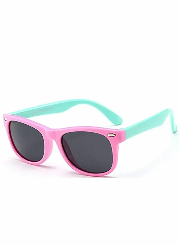 Kids Sunglasses, Rubber Flexible Frame Sunglasses Toddler Eyewears, Polarized Sunglasses, Neon Sunglasses for Kids Boys Girls of 3-10 Years Old, Birthday Party Beach Pool Supplies, Pink