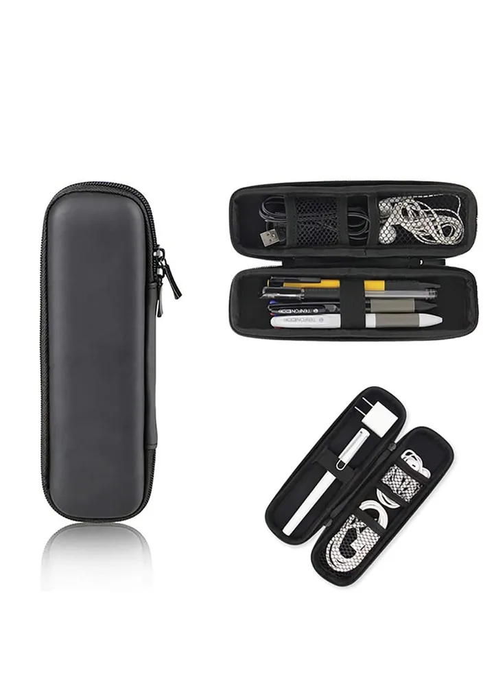 Executive Pen Cases Slim EVA Carrying Bag Insulin Travel Pencil Hard Shell, Simple Thin Organizer Box for Stylus Touch Headphones