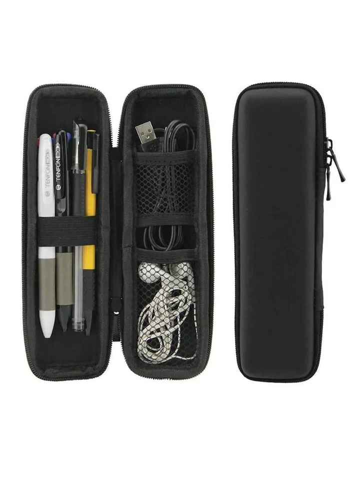 Hard Shell Pen Case, Durable Hard Shell Stylus Pencil Case Holder EVA Hard Pencil Case for Pen Hard Shell Carrying Pen Case Holder for Executive Fountain Pens Black