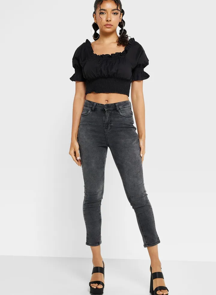 Cropped Slim Fit Trouser